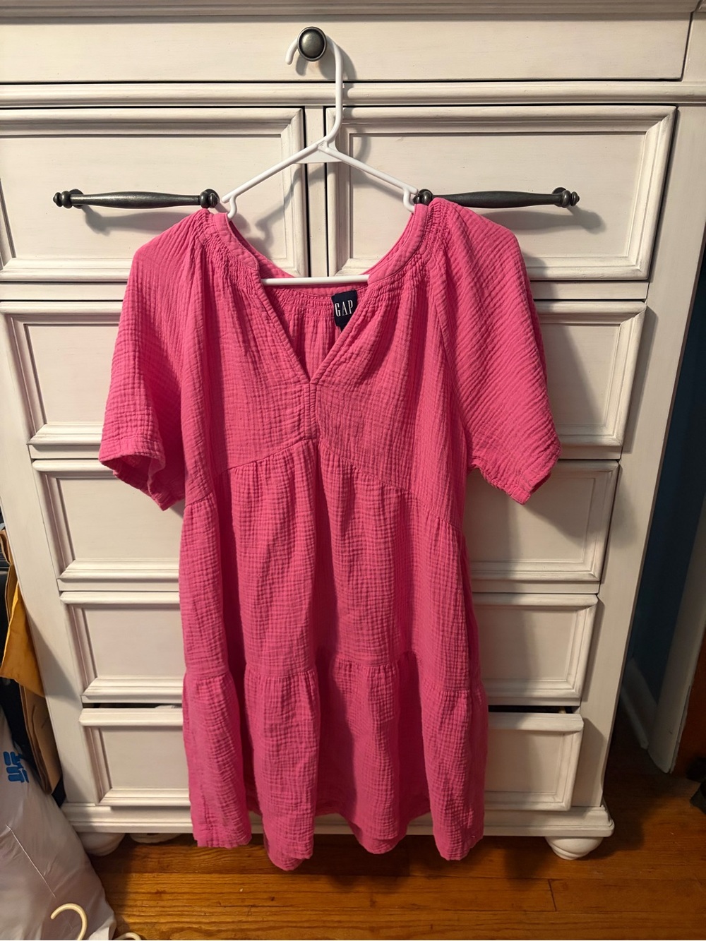 GAP Pink Short-Sleeve Dress, Size M